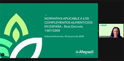 Nueva formación exclusiva sobre la normativa específica de complementos alimenticios en España: Real Decreto 1487/2009