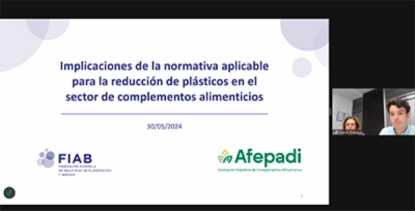 Nueva formación sobre Implicaciones de la normativa aplicable para la reducción de plásticos en el sector de complementos alimenticios